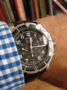 The Zenith El Primero, running a 36,000bph movement.