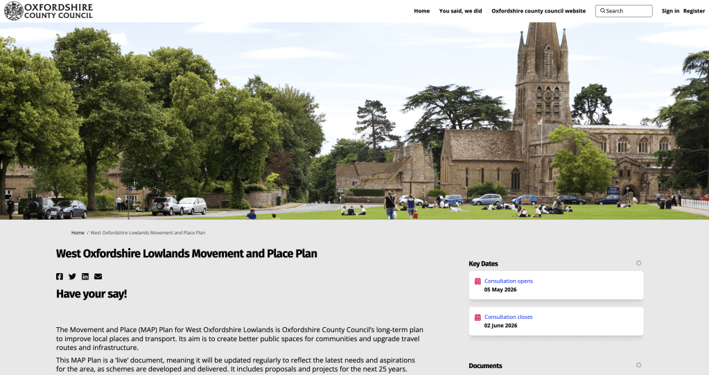 ‘As easy to understand as a legal contract’ – OCC’s Lowlands Movement and Place Plan&nbsp;consultation